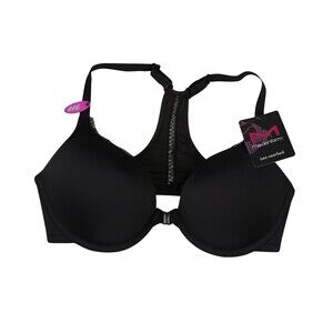 NWT Maidenform Women’s Solid Black Extra Coverage T-Back Bra Sz: 36B DM9502